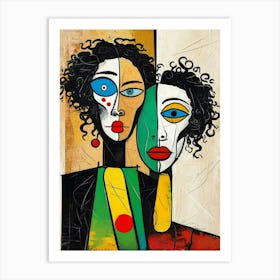 Two Women 1 Art Print