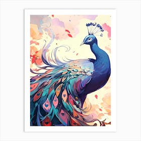 Peacock Art Print