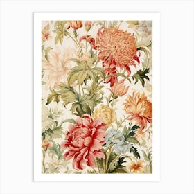 Floral Pattern 49 Art Print