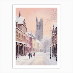 Dreamy Winter Painting Canterbury United Kingdom 3 Art Print