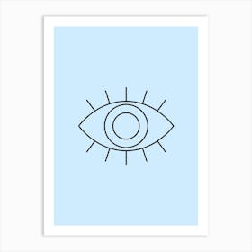 Eye Icon Illustration Art Print