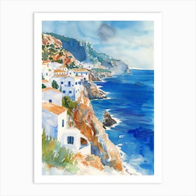 Village On The Coast Art Print