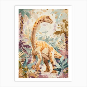 Dinosaur In The Foliage 1 Art Print