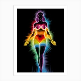 Rainbow Woman 7 Art Print