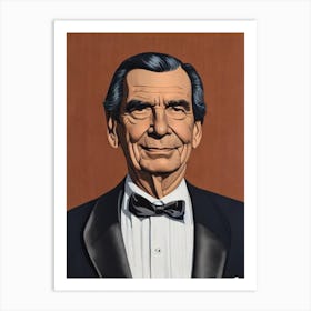 Martin Landau Illustration Movies Art Print