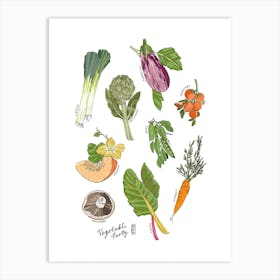 Vegetable Party Art Print