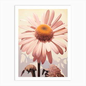 Floral Illustration Daisy 2 Art Print