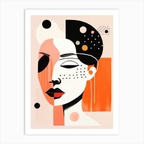 Abstract Portrait Of A Woman 12 Art Print