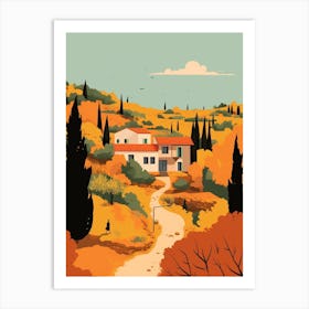 Greece 2 Travel Illustration Art Print