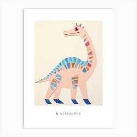 Nursery Dinosaur Art Nigersaurus 3 Poster Art Print