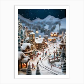 Christmas Village 9 Art Print