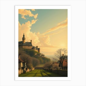 Castle On A Hill 1 Art Print