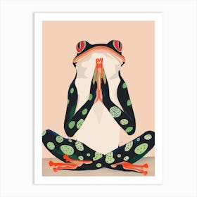 Yoga Frog Art Print