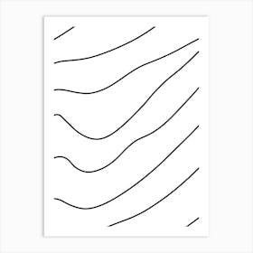 Wavy Lines 19 Art Print