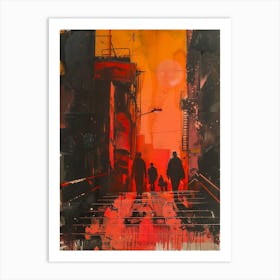 Sunset In The City 1 Art Print