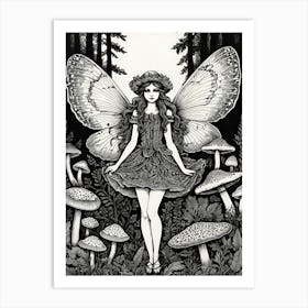 woodland fairy Art Print