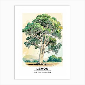 Lemon Tree Storybook Illustration 2 Poster Art Print