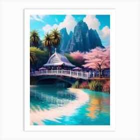 Chinese Bridge Art Print