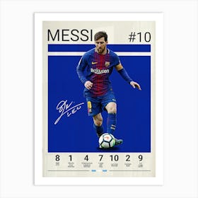 Lionel Messi 22 Art Print