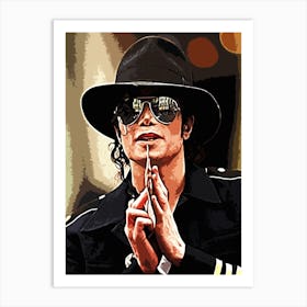 Michael Jackson king of pop 2 Art Print