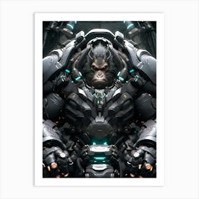 Gorilla In Space Art Print