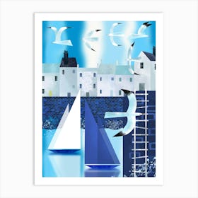 Fishing Village 2 Art Print