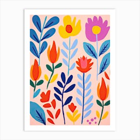 Matisse's Palette: A Floral Symphony at the Market Art Print