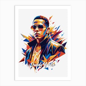 Daddy Yanke 02 Portrait Music WPAP Pop Art Art Print