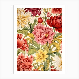 Floral Wallpaper 9 Art Print