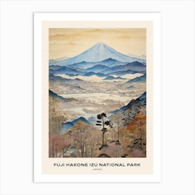 Fuji Hakone Izu National Park Japan 4 Poster Art Print