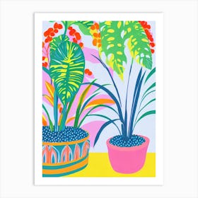Ti Plant Eclectic Boho Art Print