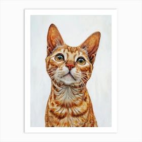 Egyptian Mau Cat Painting 4 Art Print