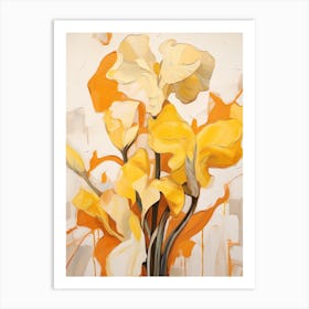 Fall Flower Painting Daffodil 4 Art Print