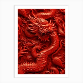 Red Dragon 2 Art Print