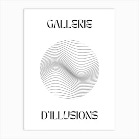 Abstract Lines Art Poster 13 Art Print