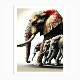 Animal Creative Portrai Illustrationt 27 Art Print