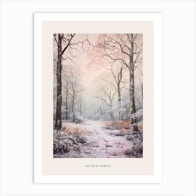 Dreamy Winter National Park Poster  The New Forest England 2 Art Print