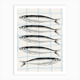 Sardines Fish Art Print Art Print