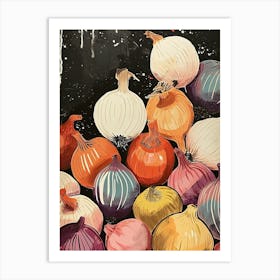 Art Deco Inspired Onions 1 Art Print