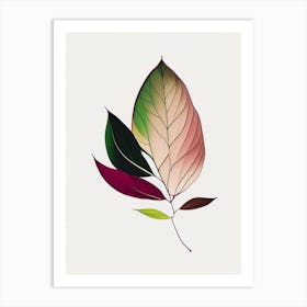 Rhododendron Leaf Abstract 3 Art Print