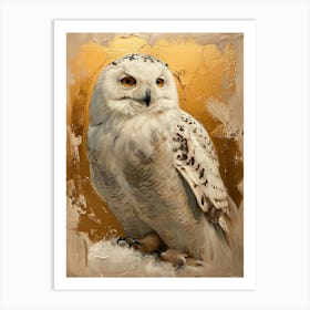 Snowy Owl Painting 1 Art Print