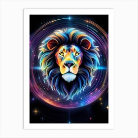 Lion Head 3 Art Print