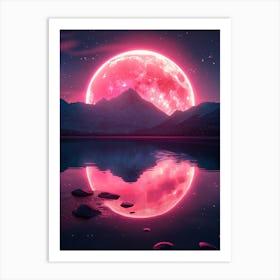 Pink Moon Art Print