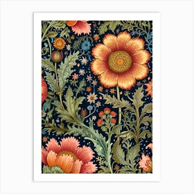 William Morris Floral Wallpaper 6 Art Print