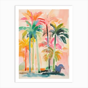 Watercolor Palms Art Print