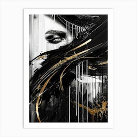 Black And Gold 58 Art Print