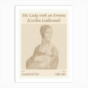 The Lady With An Ermine (Cecilia Gallerani) – Leonardo Da Vinci (1489–1491) Art Print