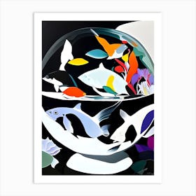 Fish Bowl Sphere Art Print