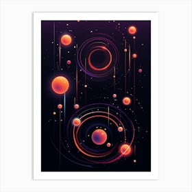 Abstract Space Background Art Print