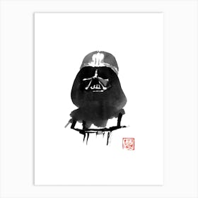 Darth Vader Under The Light Art Print